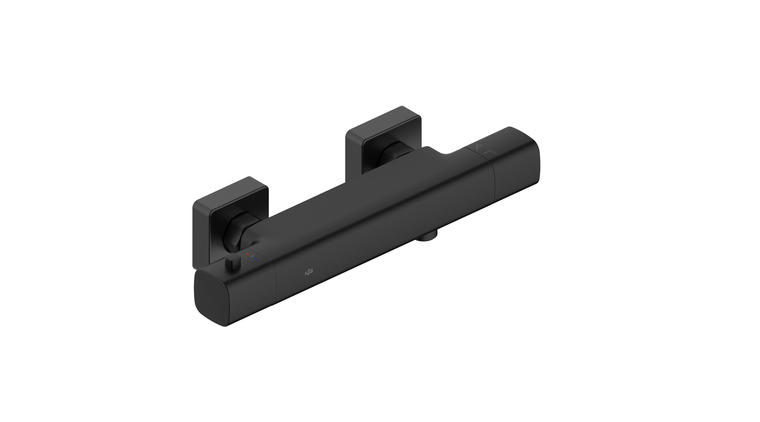 MALAGA BLACK bateria termostatyczna natryskowa