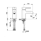 MOZA WHITE bateria umywalkowa