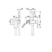 LOGON GUN METAL GREY bateria bidetowa podtynkowa