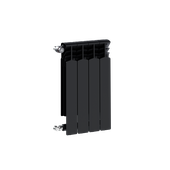 Grzejnik aluminiowy G600F/4-elementowy CZARNY
