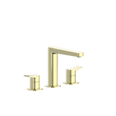 MALAGA BRUSHED LIGHT GOLD bateria umywalkowa 3-otworowa stojąca