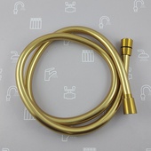 Wąż natryskowy stożkowy tworzywowy L=1200 mm do baterii bidetowej podtynkowej LOGON, MOZA GOLD