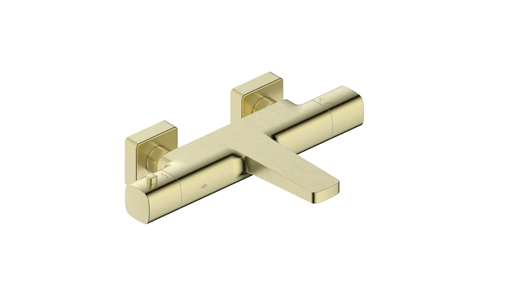 MALAGA BRUSHED LIGHT GOLD bateria termostatyczna wannowa