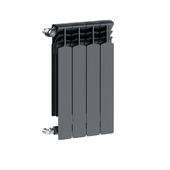 Grzejnik aluminiowy G600F/4 - elementowy GRAFIT