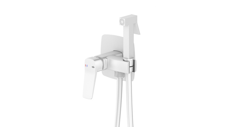 MALAGA WHITE bateria bidetowa podtynkowa