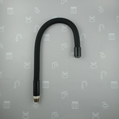 Wylot do baterii kuchennej stojącej RUMBA BLACK