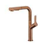 DUERO DESIGN BRUSHED ROSE GOLD bateria kuchenna z wyciąganą wylewką