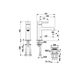 MOZA MINI CHROM bateria umywalkowa
