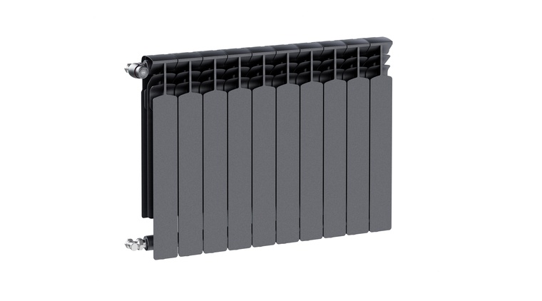Grzejnik aluminiowy G600F/10 - elementowy GRAFIT