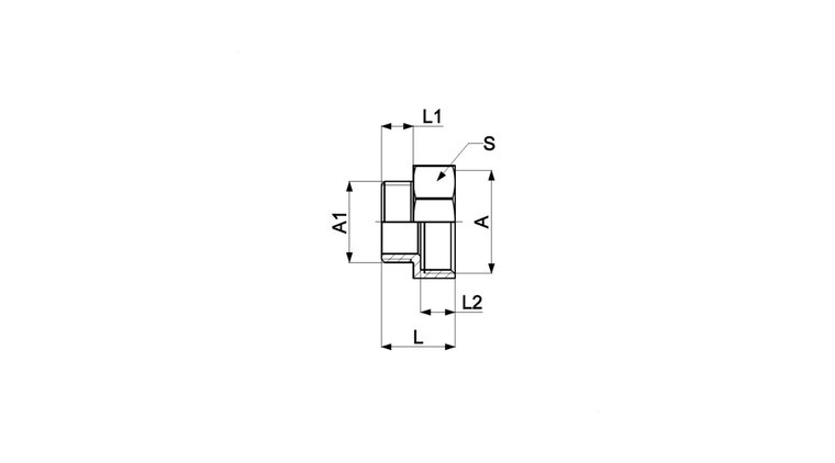 Złączka redukcyjna nakrętno-wkrętna 3/4" x 1/2"