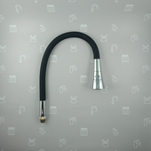 Wylot do baterii kuchennej  stojącej RUMBA DUO (CZARNY)