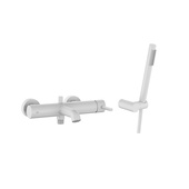 MOZA WHITE bateria wannowa pozioma z natryskiem punktowym PREMIUM