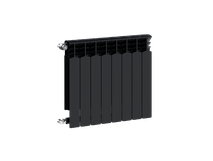 Grzejnik aluminiowy G600F/8-elementowy CZARNY Grzejnik aluminiowy G600F/8-elementowy CZARNY