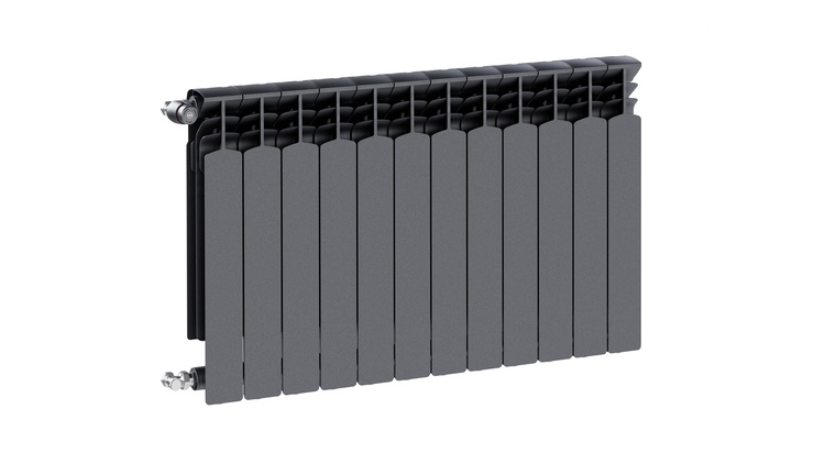 Grzejnik aluminiowy G600F/12-elementowy GRAFIT