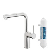 DUERO PURE MOVE bateria kuchenna z funkcją filtracji wody i wyciąganą wylewką, INOX filtr HYDRO+