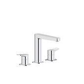 MALAGA CHROM bateria umywalkowa 3-otworowa stojąca