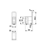 Wieszak punktowy WHITE