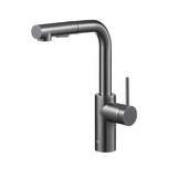 DUERO BASIC GUN METAL GREY bateria kuchenna z wyciąganą wylewką